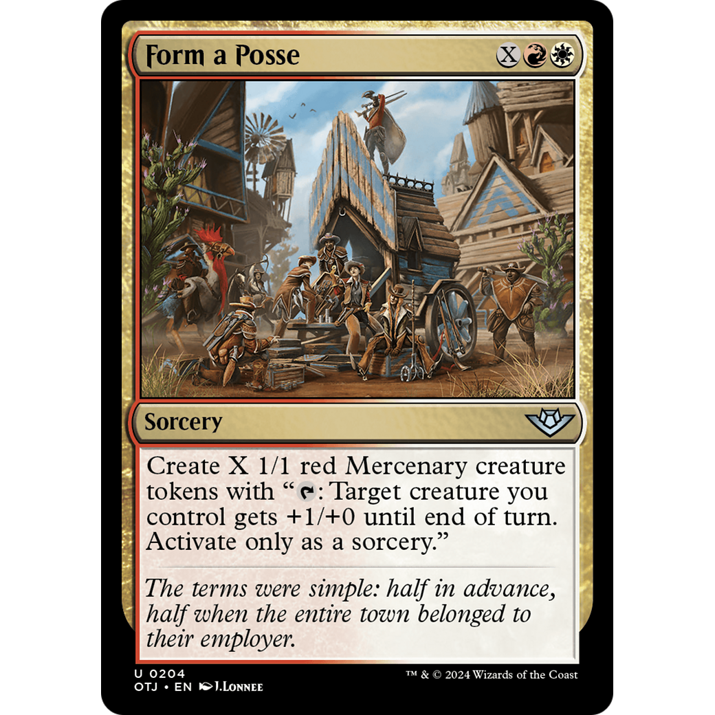 Form a Posse (OTJ-204) - Outlaws of Thunder Junction Foil