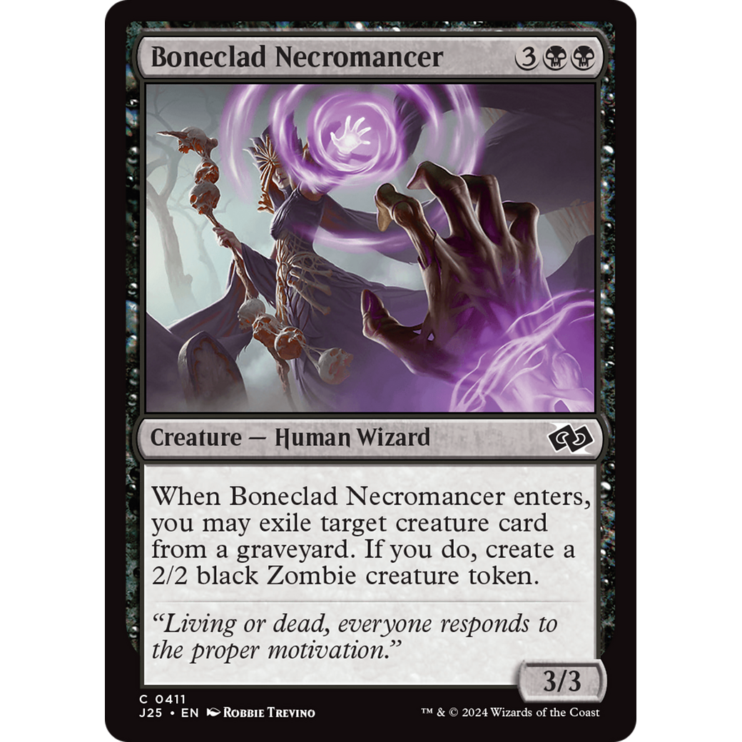 Boneclad Necromancer (J25-411) - Foundations Jumpstart