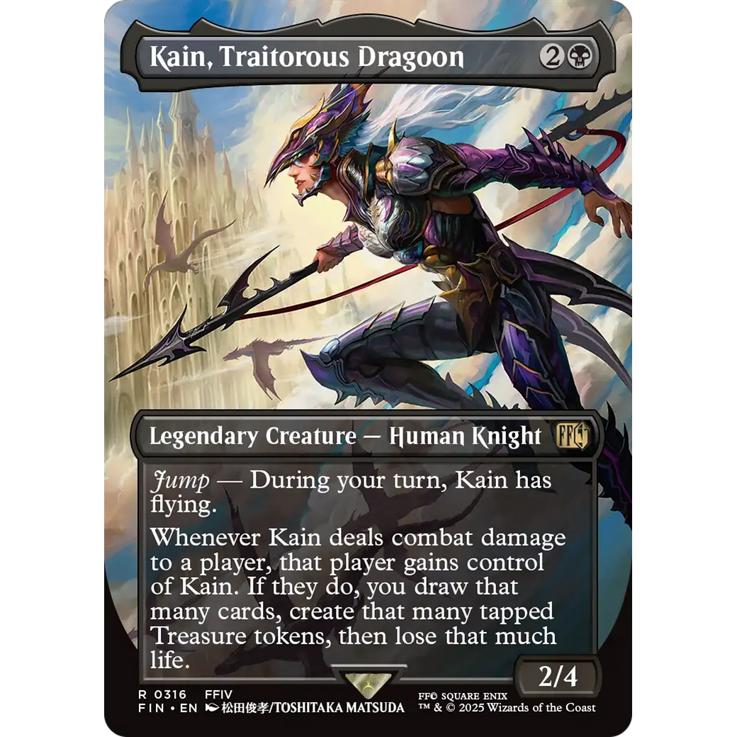 Kain, Traitorous Dragoon (FIN-316) - FINAL FANTASY (Borderless)