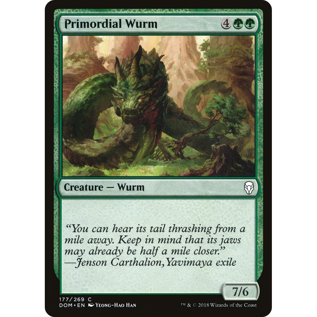 Primordial Wurm (DOM-177) - Dominaria Foil