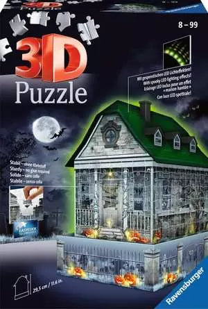 Haunted House - Night Edition 216pc 3D Puzzle