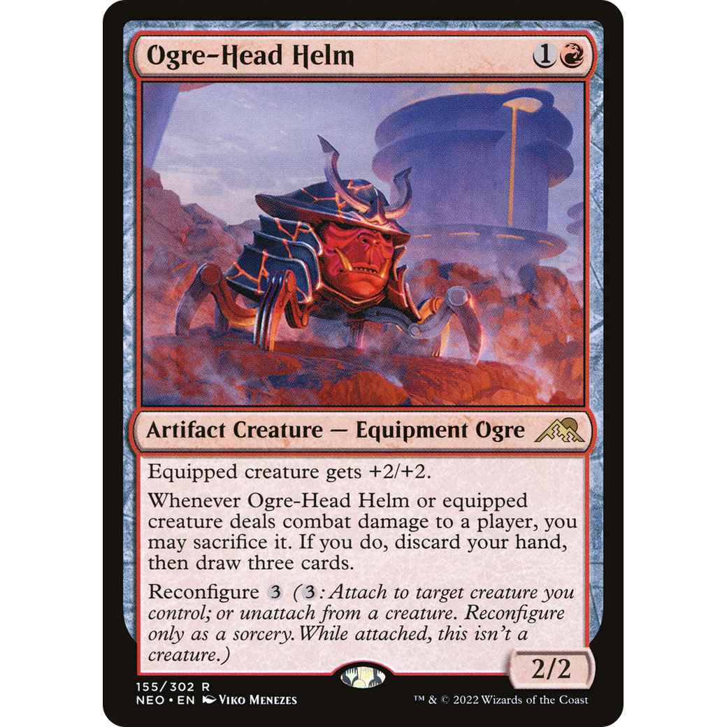 Ogre-Head Helm (NEO-155) - Kamigawa: Neon Dynasty Foil