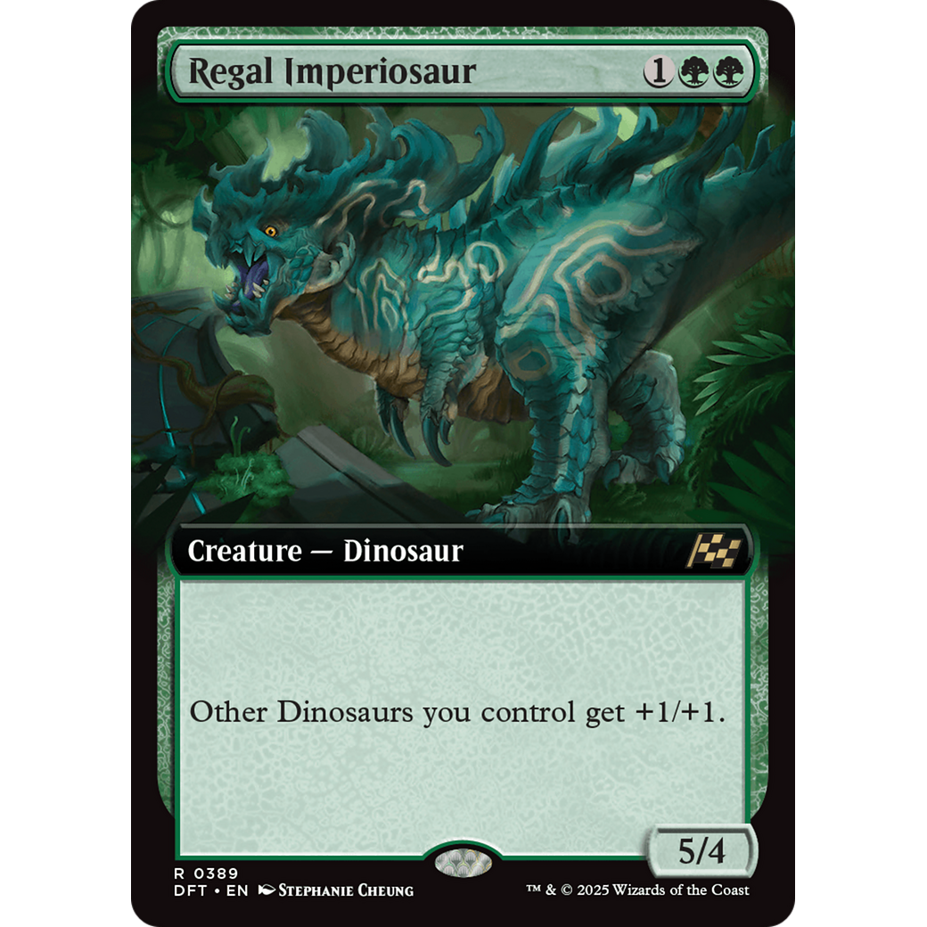 Regal Imperiosaur (DFT-389) - Aetherdrift: (Extended Art) Foil