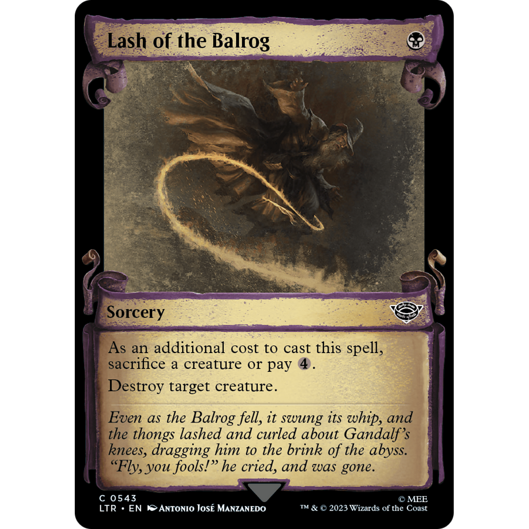 Lash of the Balrog (LTR-543) - The Lord of the Rings: Tales of Middle-earth: (Showcase)
