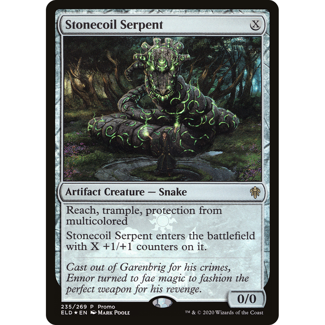 Stonecoil Serpent (MEDIA-235) - Throne of Eldraine Promos Foil