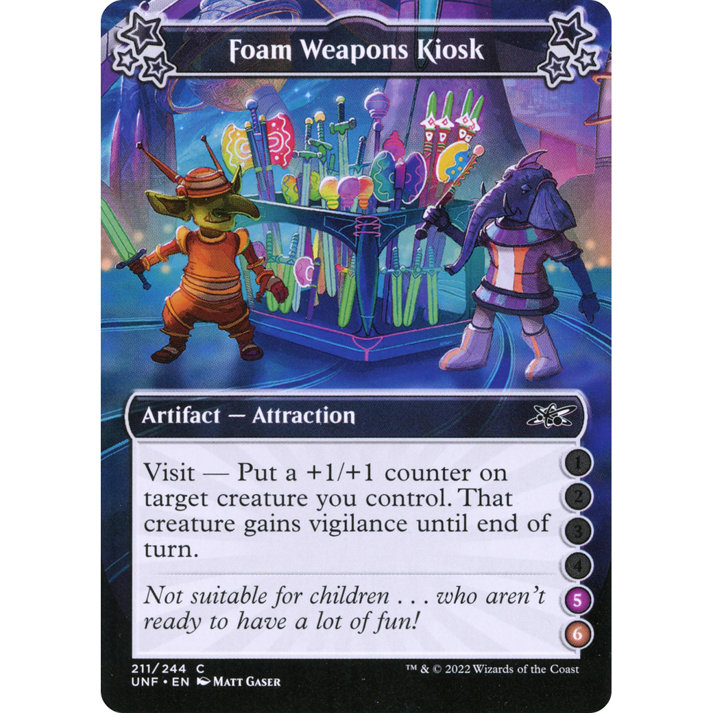 Foam Weapons Kiosk (5-6) (UNF-211) - Unfinity Foil