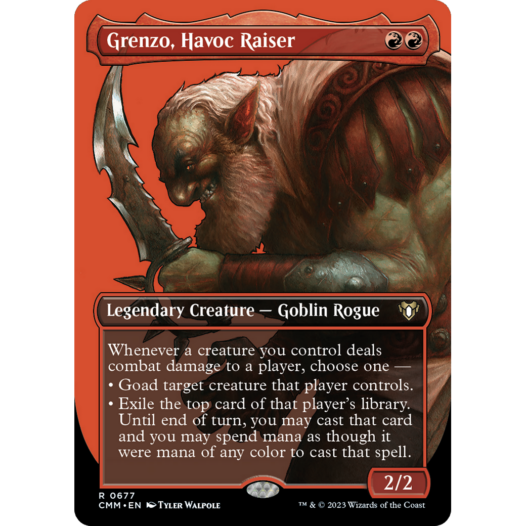 Grenzo, Havoc Raiser (CMM-677) - Commander Masters (Borderless) Foil