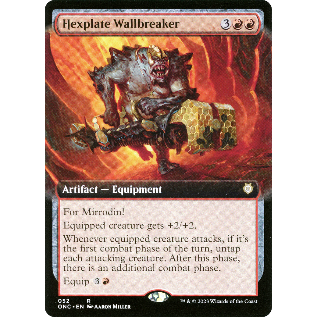 Hexplate Wallbreaker (ONC-052) - Phyrexia: All Will Be One Commander: (Extended Art)