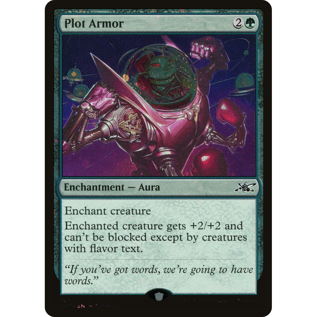 Plot Armor (Galaxy Foil) (UNF-438) - Unfinity Foil