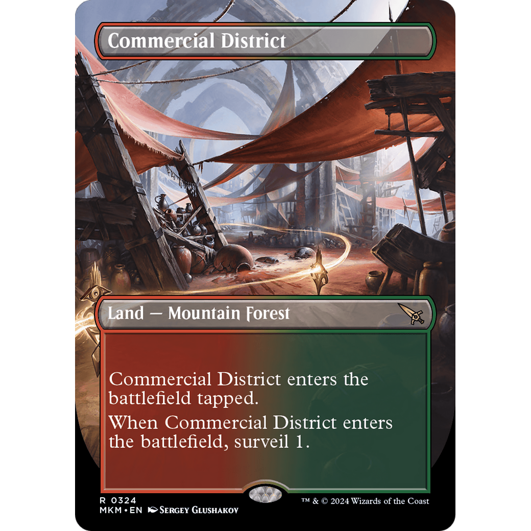 Commercial District (MKM-324) - Murders at Karlov Manor (Borderless) Foil