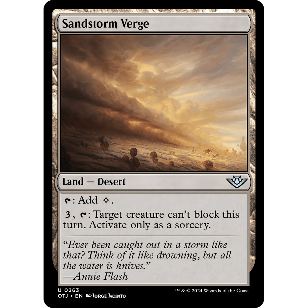 Sandstorm Verge (OTJ-263) - Outlaws of Thunder Junction Foil