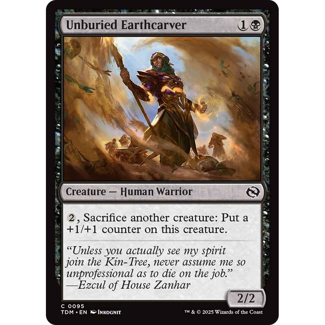 Unburied Earthcarver (TDM-095) - Tarkir: Dragonstorm Foil
