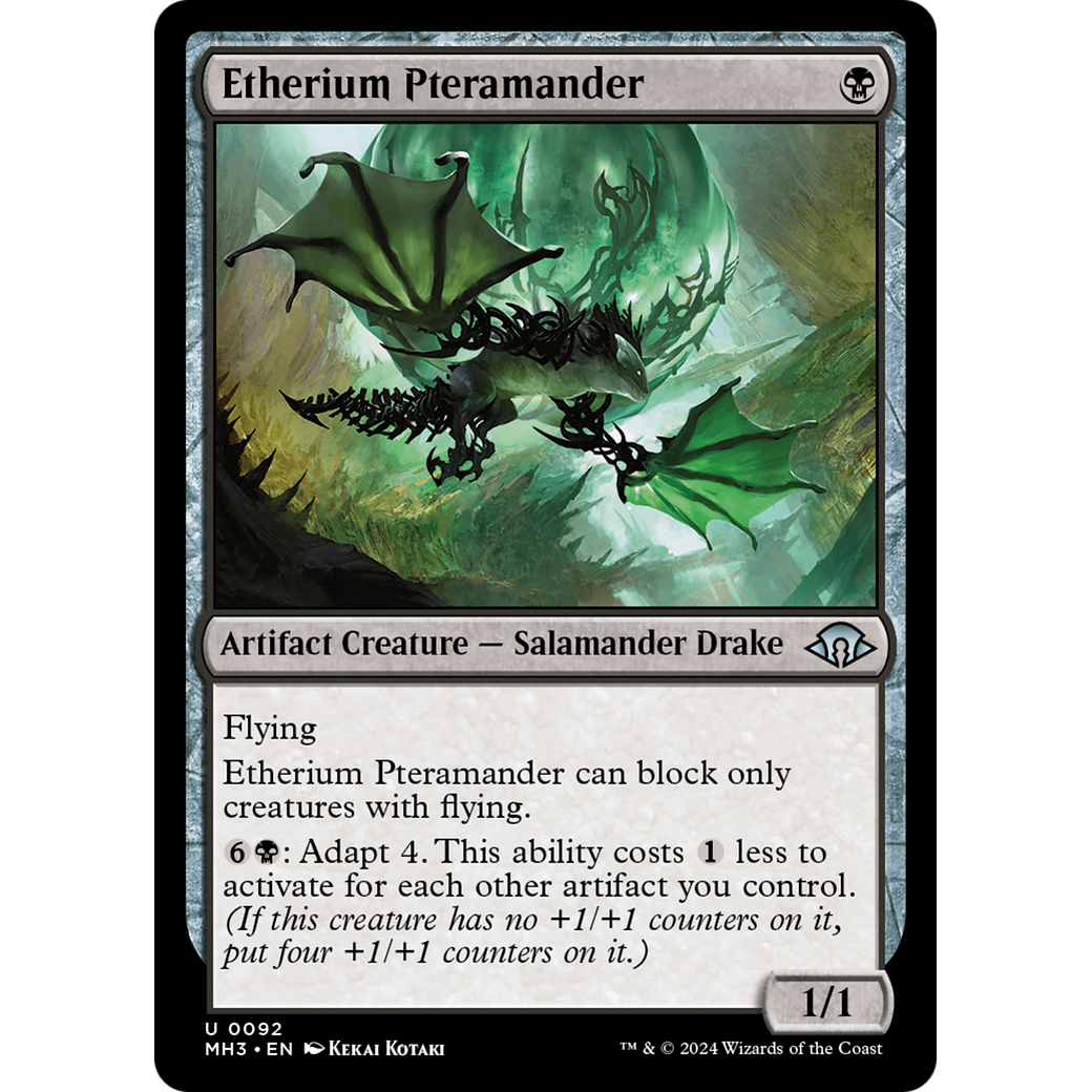 Etherium Pteramander (MH3-092) - Modern Horizons 3 Foil