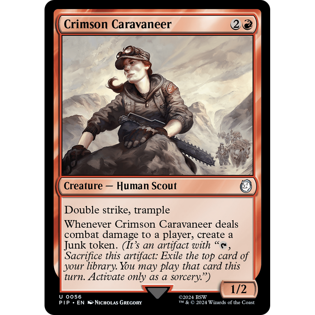 Crimson Caravaneer (PIP-056) - Fallout Foil