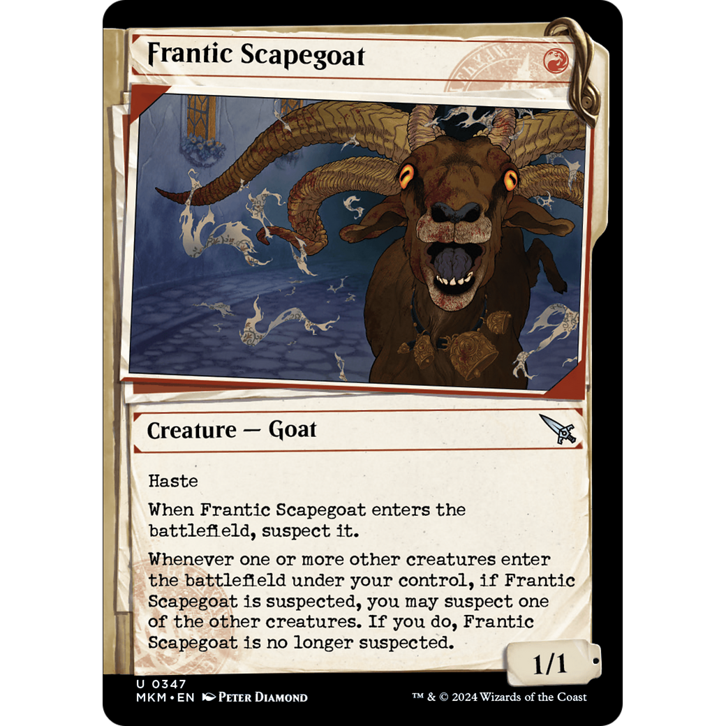 Frantic Scapegoat (MKM-347) - Murders at Karlov Manor: (Showcase) Foil