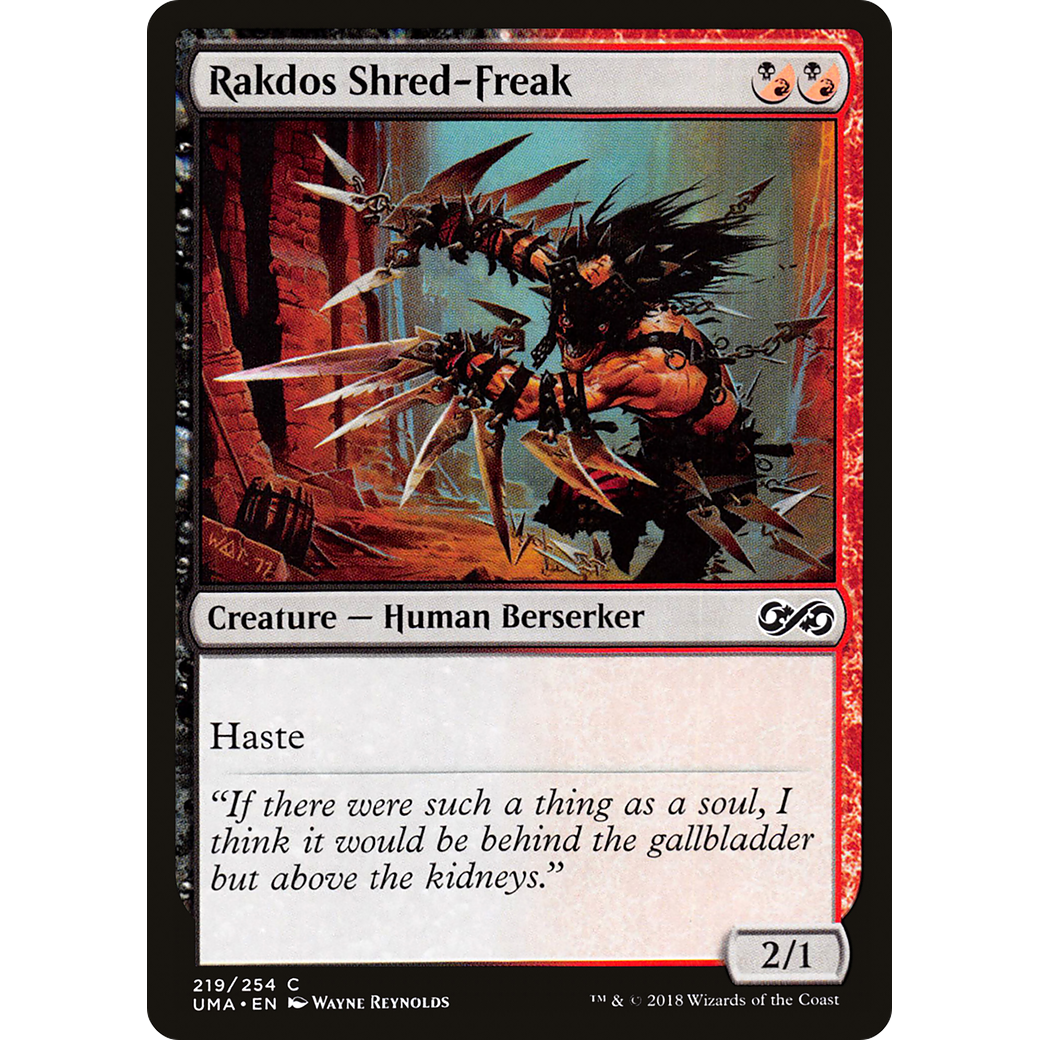 Rakdos Shred-Freak (UMA-219) - Ultimate Masters Foil