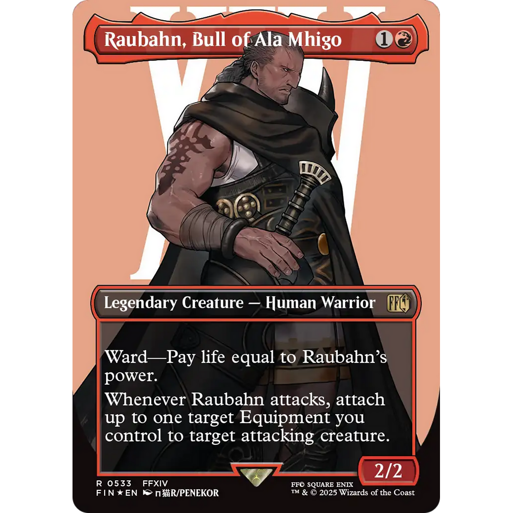 Raubahn, Bull of Ala Mhigo (FIN-533) - FINAL FANTASY (Borderless) Foil