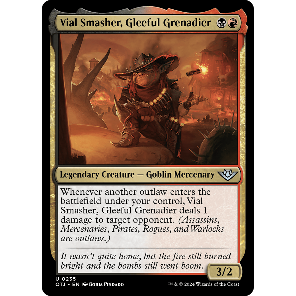 Vial Smasher, Gleeful Grenadier (OTJ-235) - Outlaws of Thunder Junction Foil