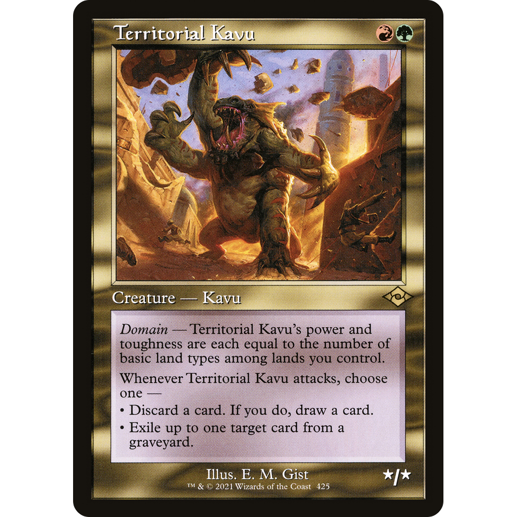 Territorial Kavu (Retro Frame) (MH2-425) - Modern Horizons 2 Foil