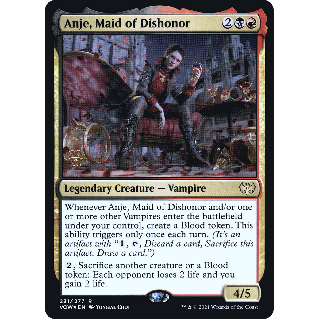 Anje, Maid of Dishonor (PRE-231) - Innistrad: Crimson Vow Promos Foil