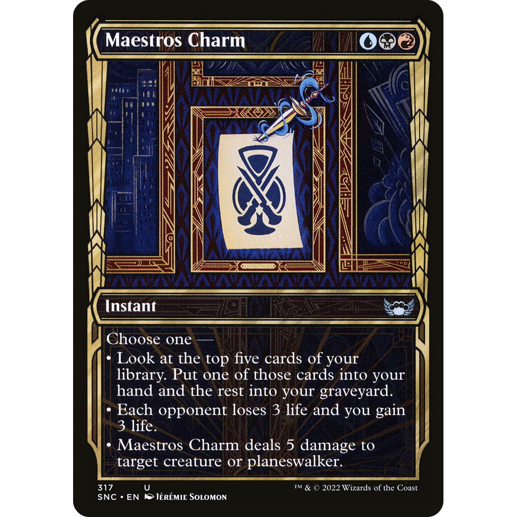 Maestros Charm (Showcase) (SNC-317) - Streets of New Capenna: (Showcase) Foil