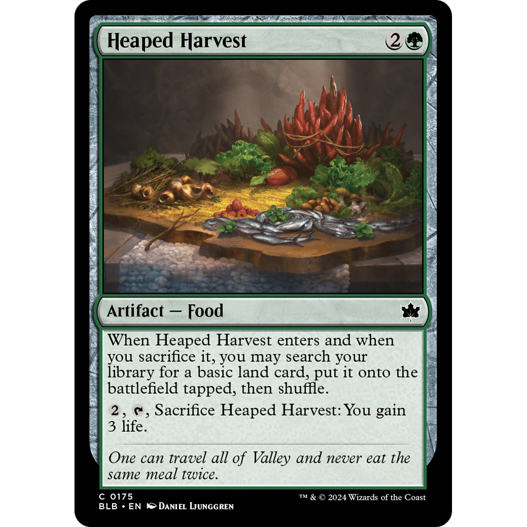 Heaped Harvest (BLB-175) - Bloomburrow Foil