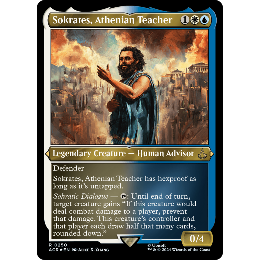 Sokrates, Athenian Teacher (ACR-250) - Assassin's Creed Etched Foil
