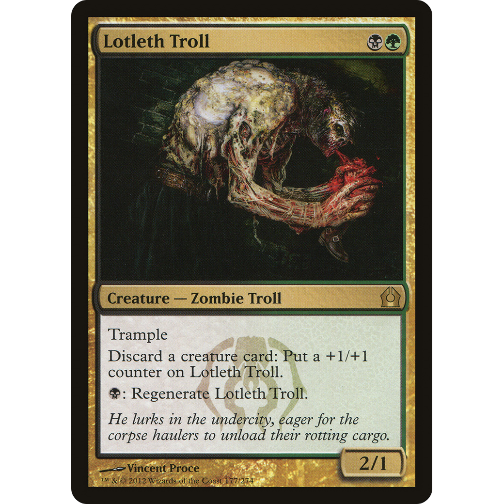 Lotleth Troll (RTR-177) - Return to Ravnica Foil