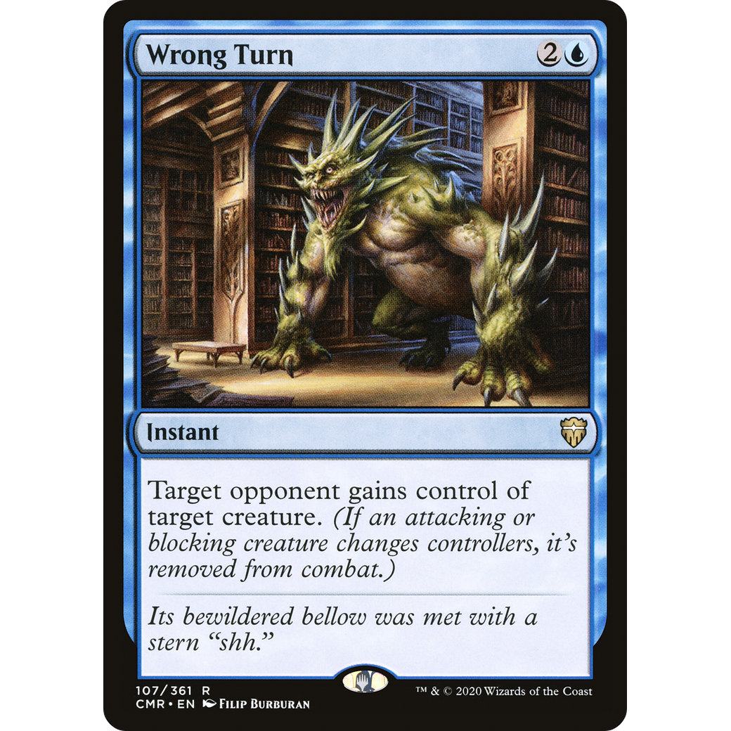 Wrong Turn (CMR-107) - Commander Legends Foil
