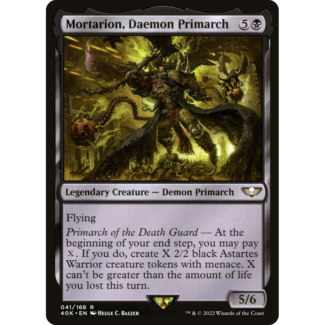Mortarion, Daemon Primarch (40K-041) - Warhammer 40,000 Commander