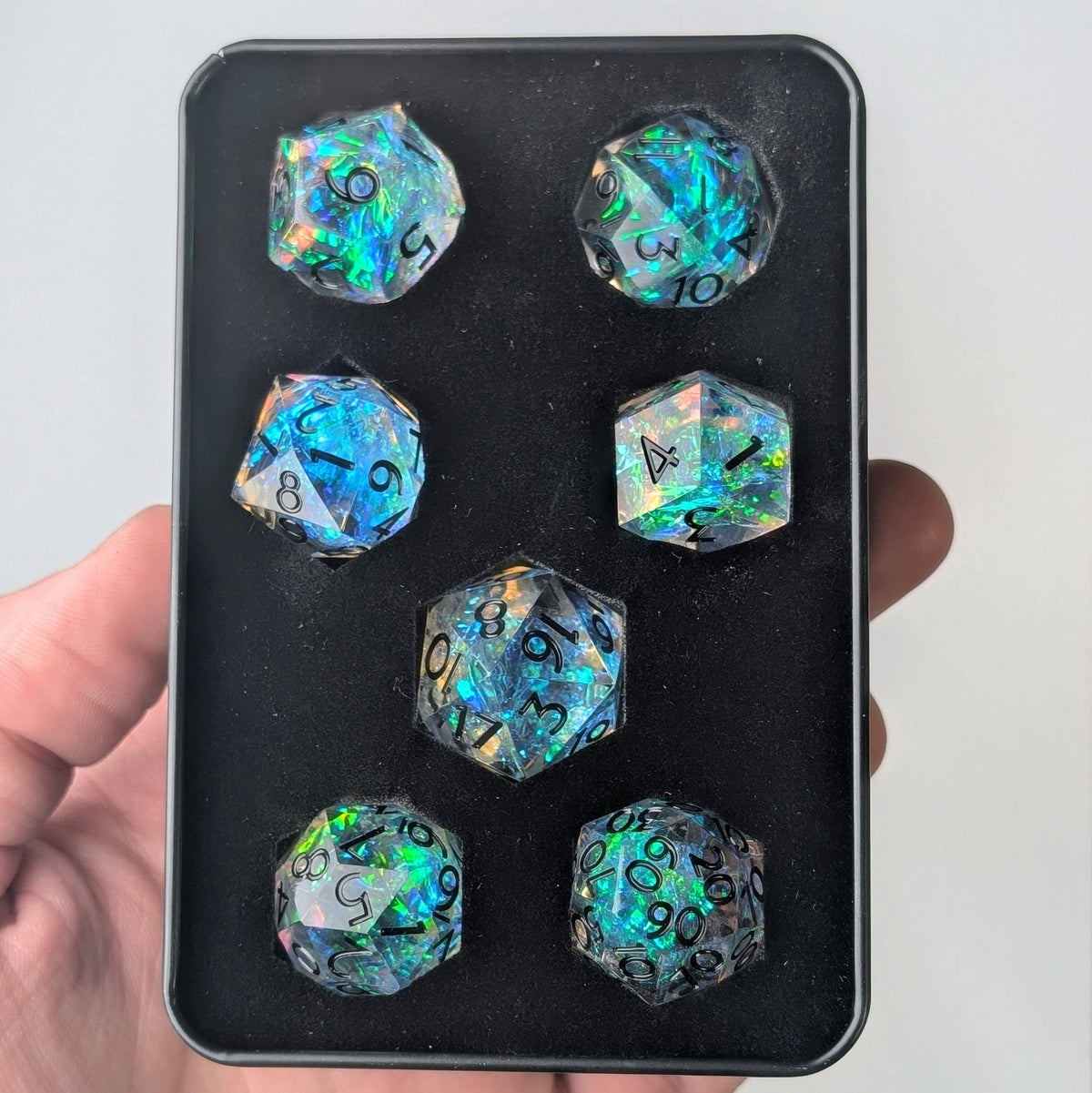 Eldritch Blaze 7-Piece Gyroid Dice Set