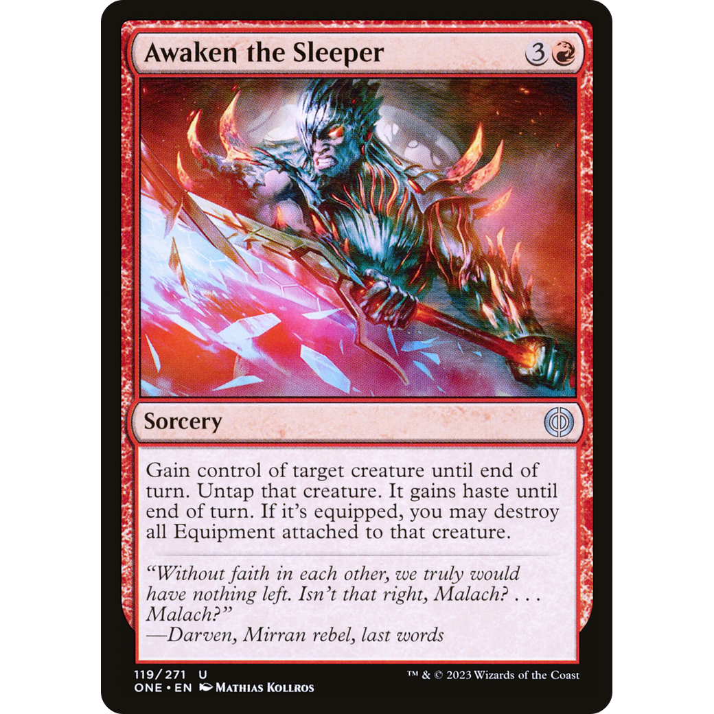 Awaken the Sleeper (ONE-119) - Phyrexia: All Will Be One Foil