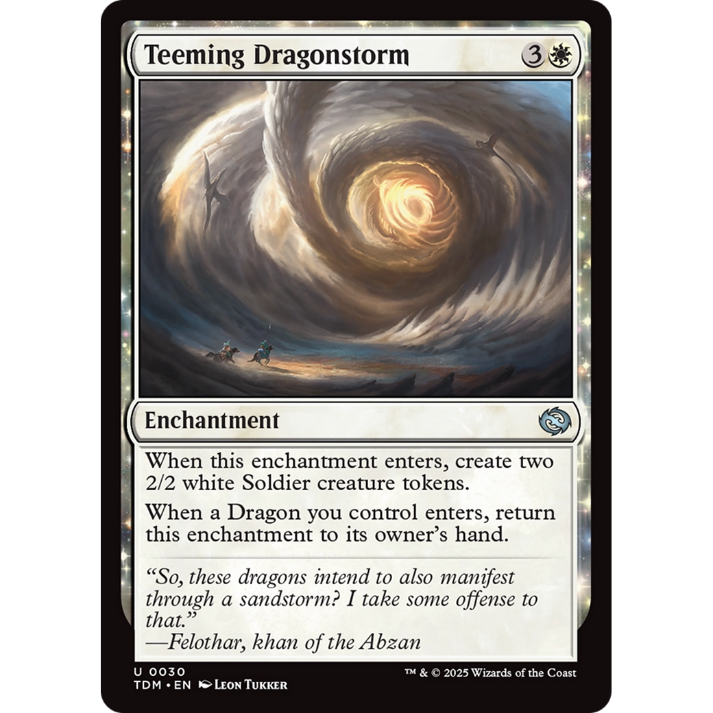 Teeming Dragonstorm (TDM-030) - Tarkir: Dragonstorm: (enchantment)