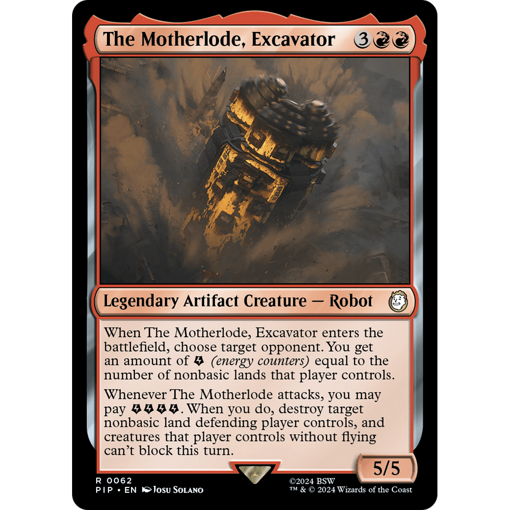 The Motherlode, Excavator (PIP-062) - Fallout Foil