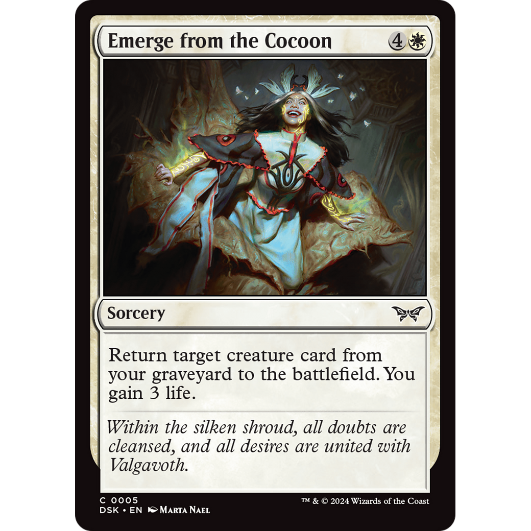 Emerge from the Cocoon (DSK-005) - Duskmourn: House of Horror Foil