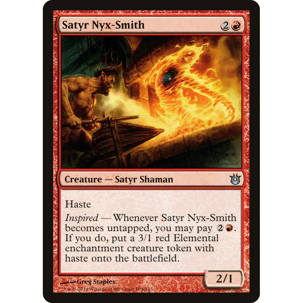 Satyr Nyx-Smith (BNG-109) - Born of the Gods Foil