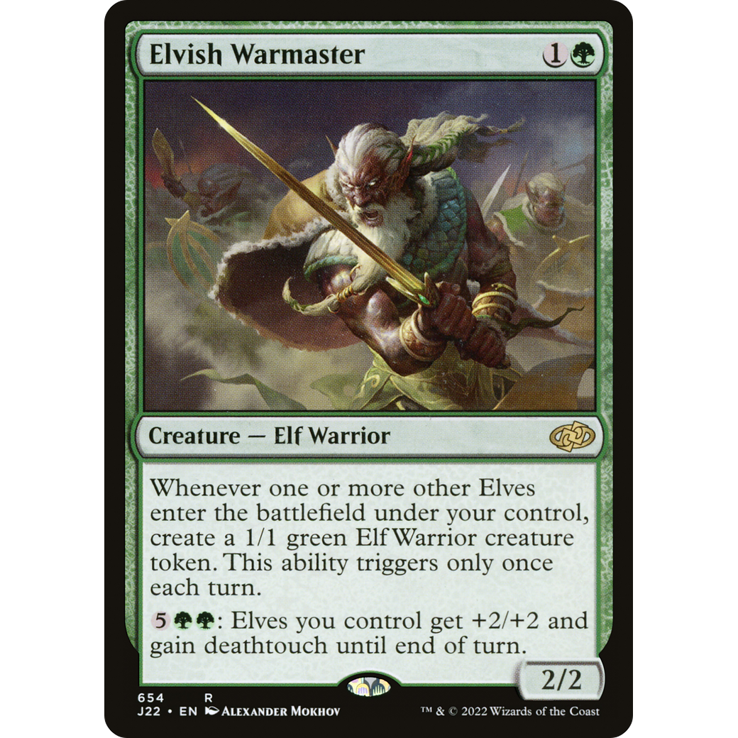 Elvish Warmaster (J22-654) - Jumpstart 2022