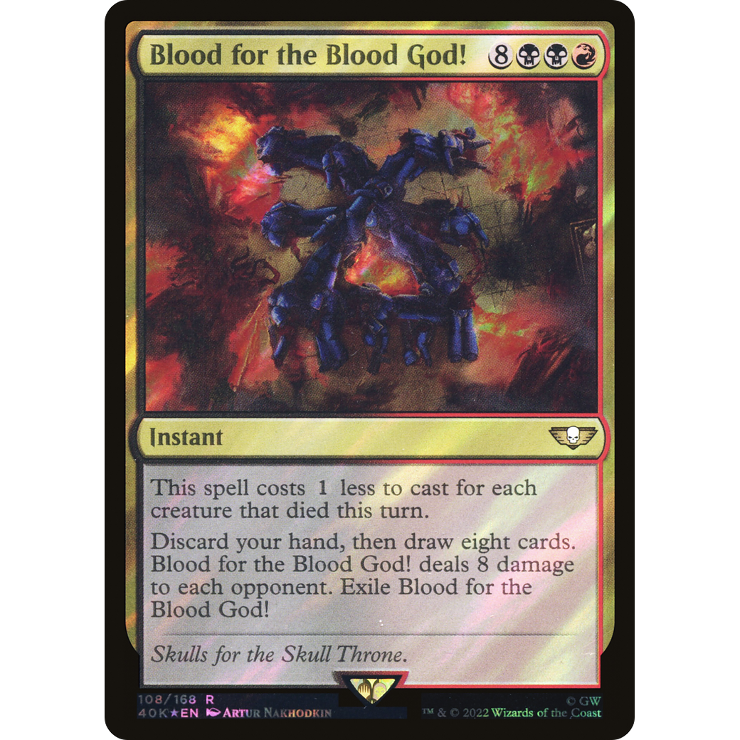 Blood for the Blood God! (40K-108) - Warhammer 40,000 Commander Foil