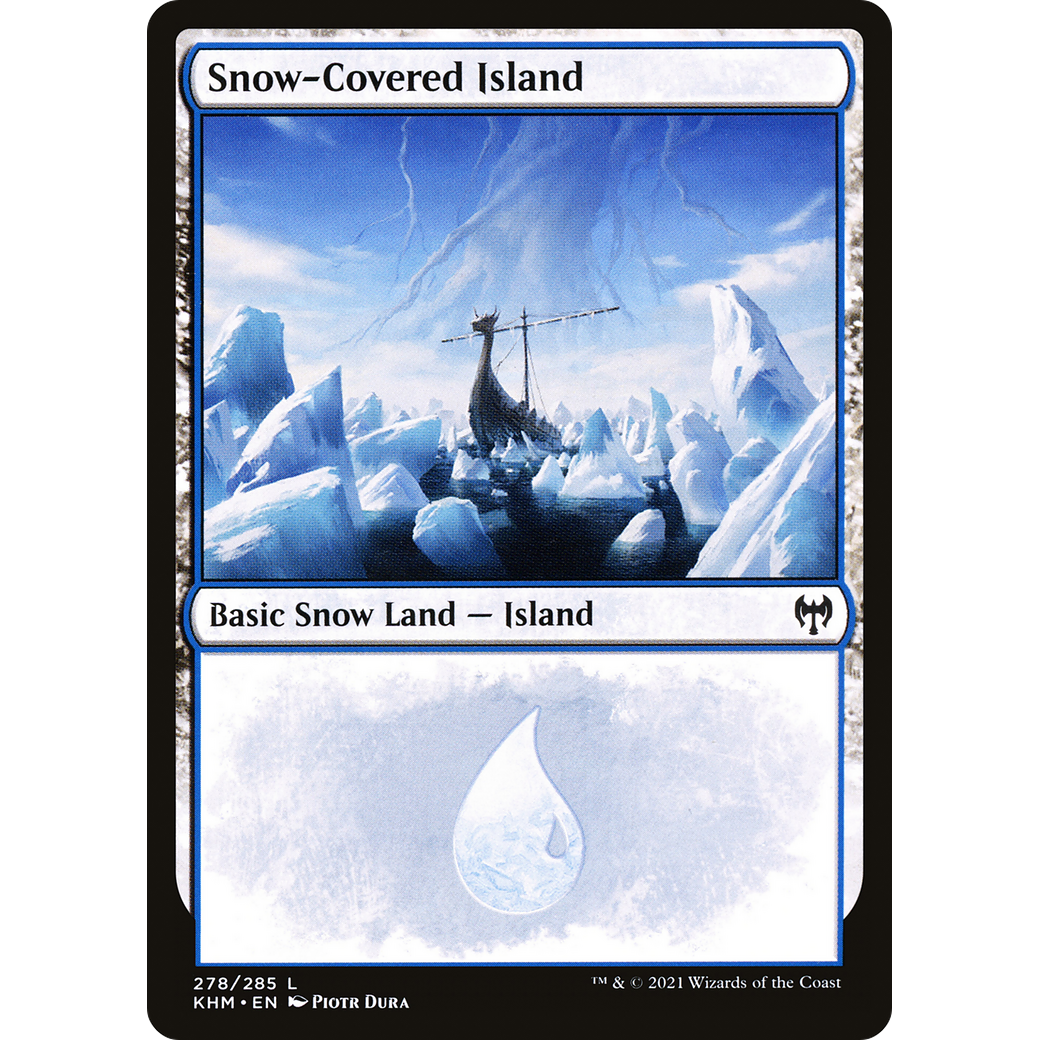 Snow-Covered Island (278) (KHM-278) - Kaldheim: (snow) Foil