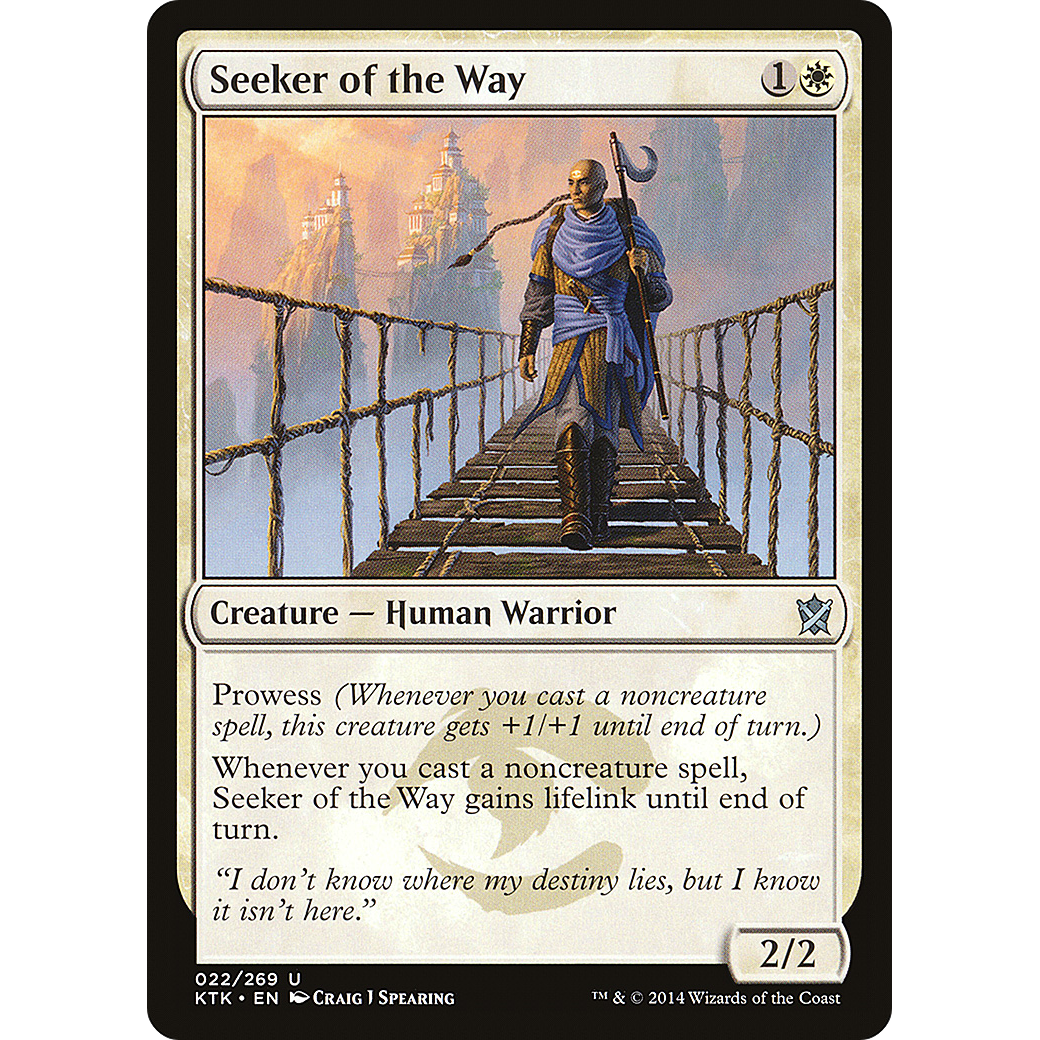 Seeker of the Way (KTK-022) - Khans of Tarkir Foil