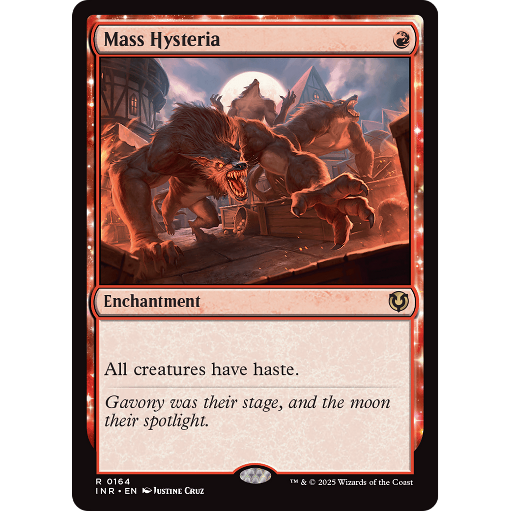 Mass Hysteria (INR-164) - Innistrad Remastered: (enchantment) Foil