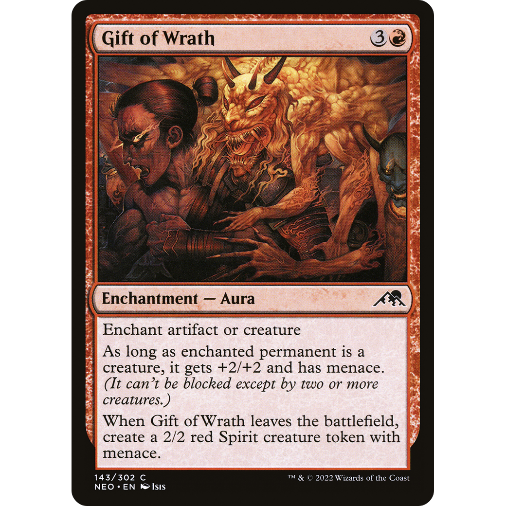 Gift of Wrath (NEO-143) - Kamigawa: Neon Dynasty Foil
