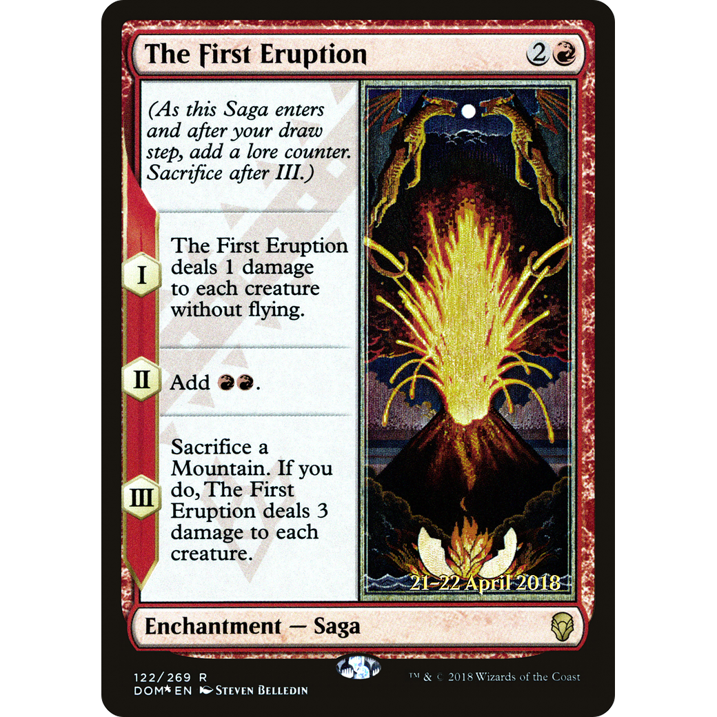The First Eruption (PRE-122) - Dominaria Promos Foil