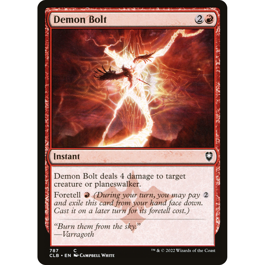Demon Bolt (CLB-787) - Commander Legends: Battle for Baldur's Gate