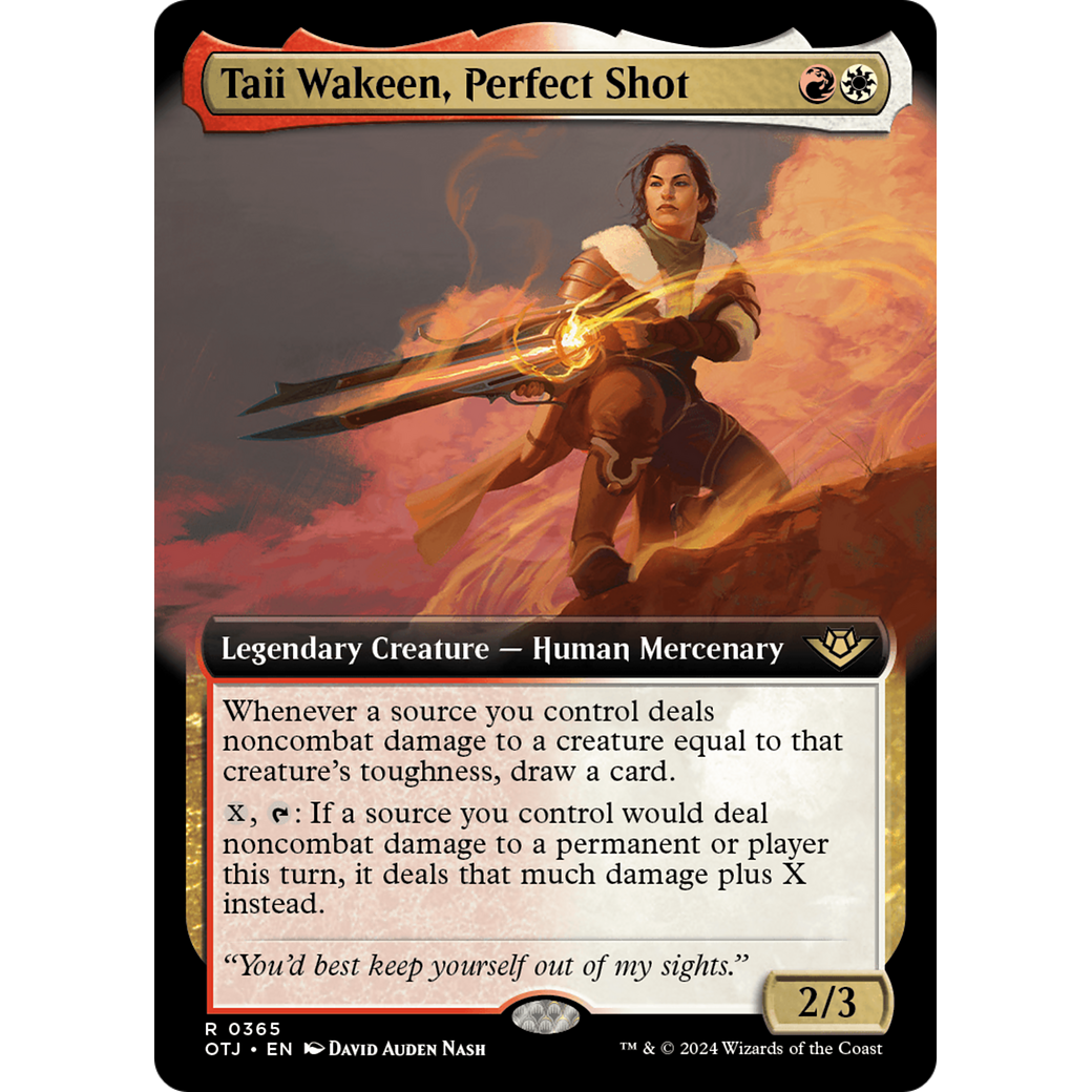 Taii Wakeen, Perfect Shot (OTJ-365) - Outlaws of Thunder Junction: (Extended Art) Foil