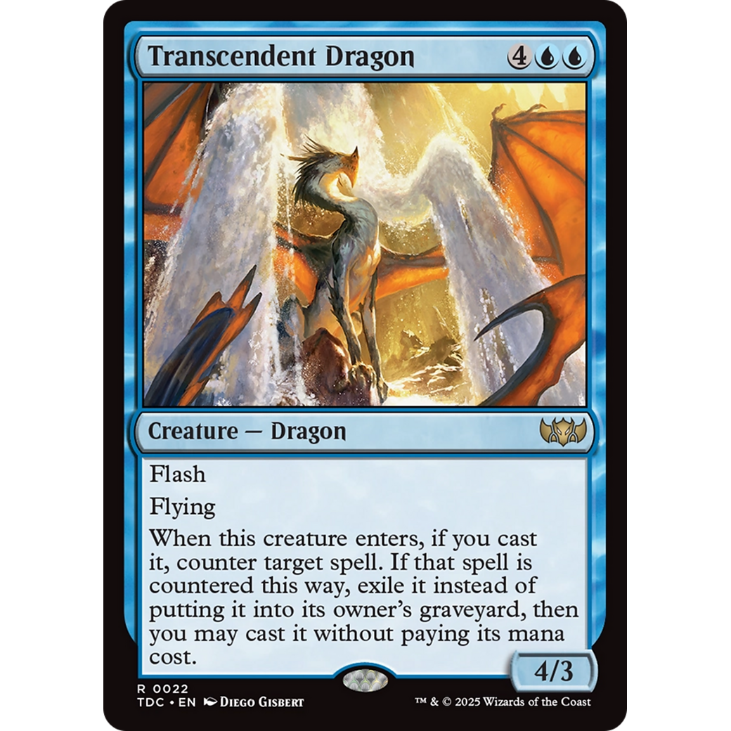 Transcendent Dragon (TDC-022) - Commander: Tarkir: Dragonstorm