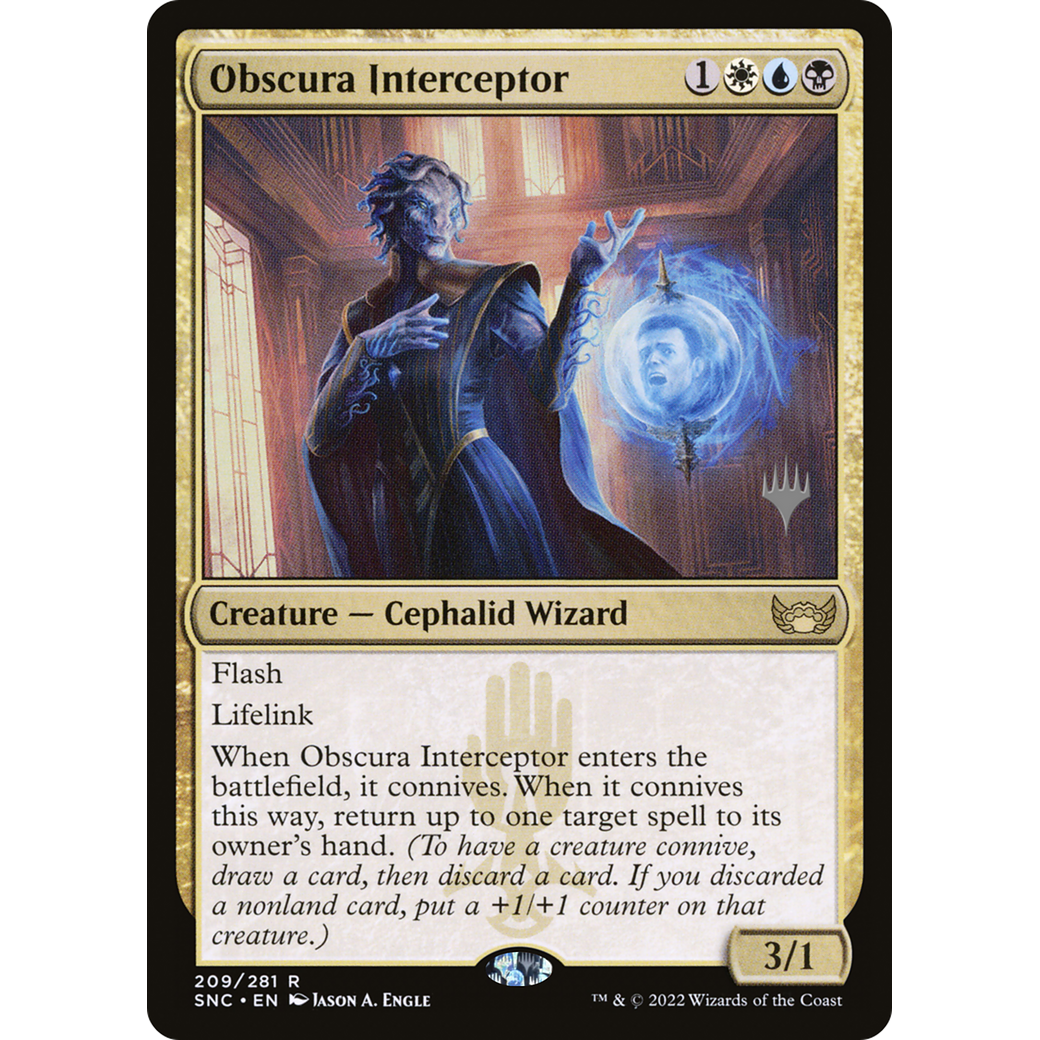 Obscura Interceptor (PPSNC-209) - Streets of New Capenna Promos