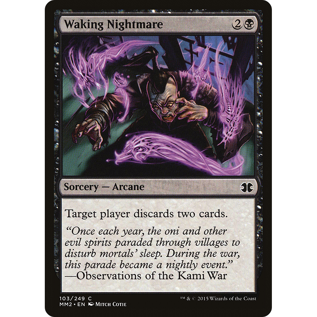 Waking Nightmare (MM2-103) - Modern Masters 2015 Foil