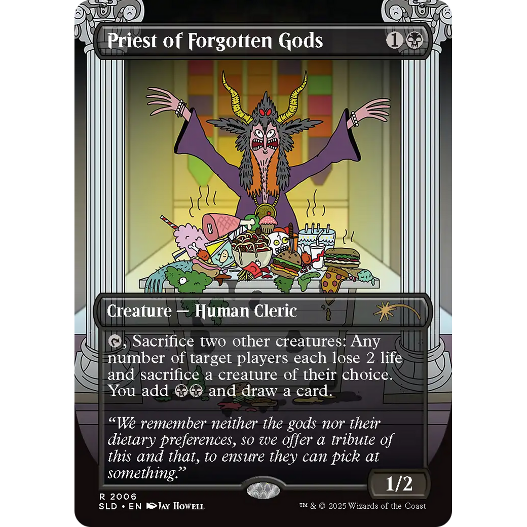 Priest of Forgotten Gods (SLD-2006) - Secret Lair Drop (Borderless)