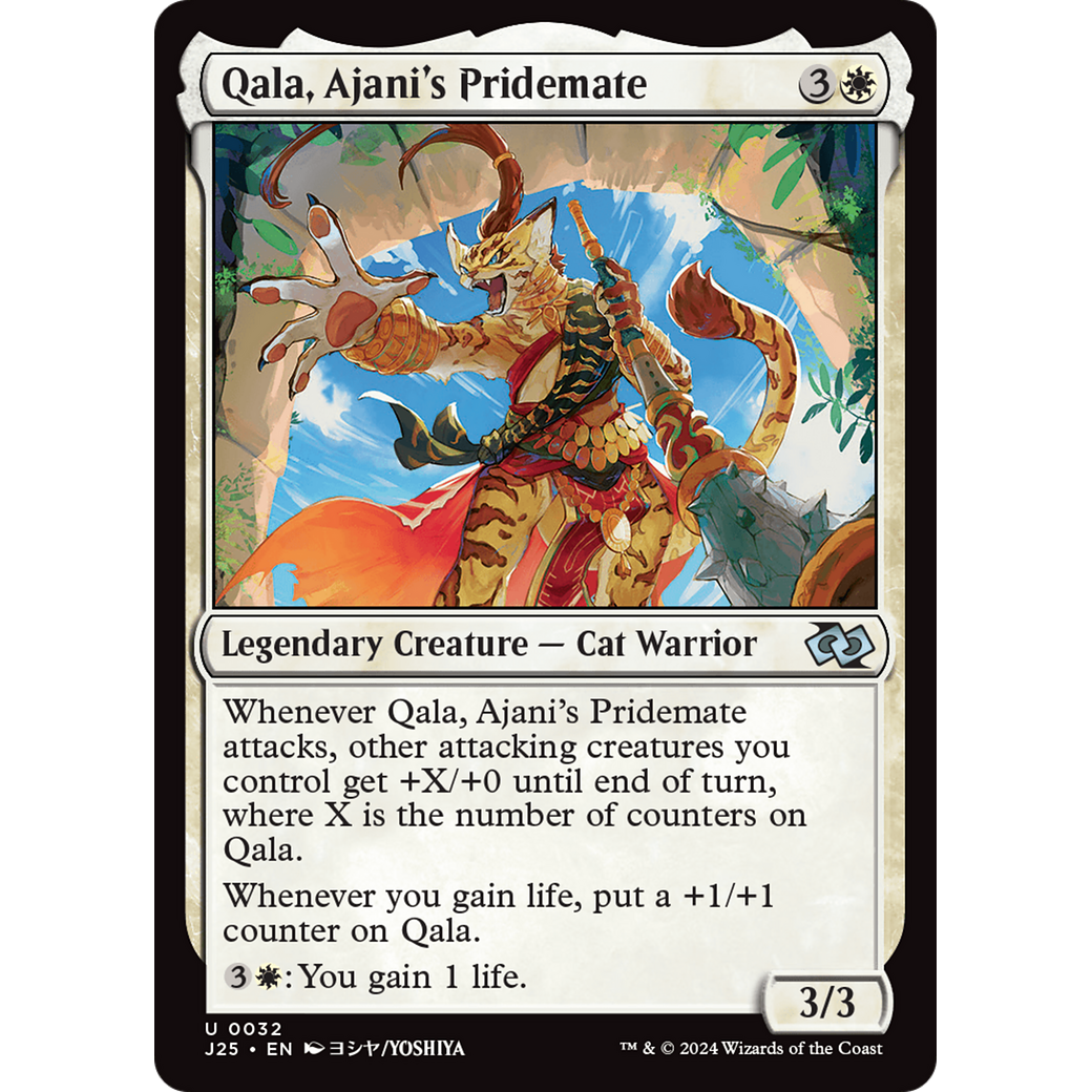 Qala, Ajani's Pridemate (J25-032) - Foundations Jumpstart